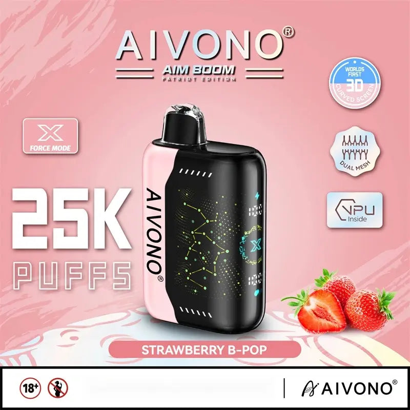 AIVONO vape AIM BOOM review 25000 Puffs 25k tank vape Disposable Vape 1_AIVONO-AIM-BOOM-2500-1