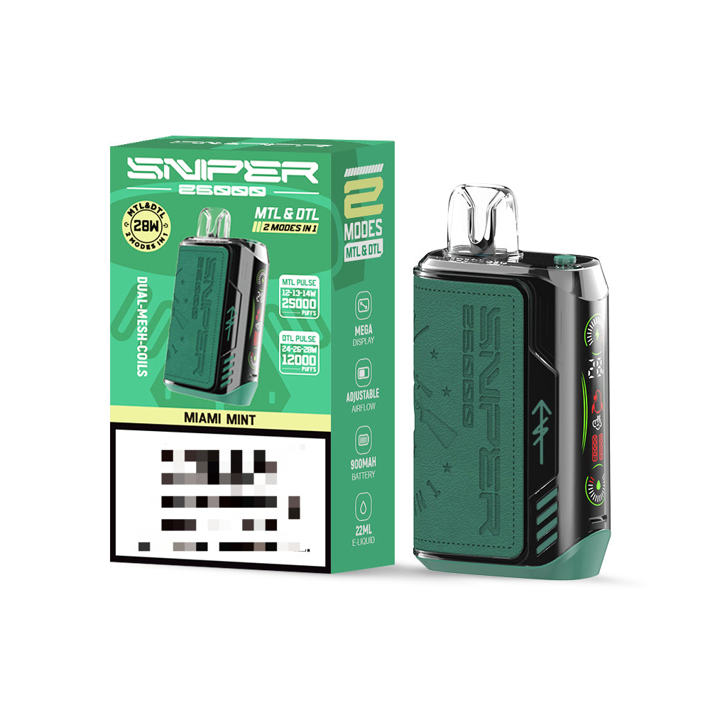 VAPMOD SNIPER 25000 Puffs vapmod uwake 30000 Disposable Vape 5_MIAMI-MINT