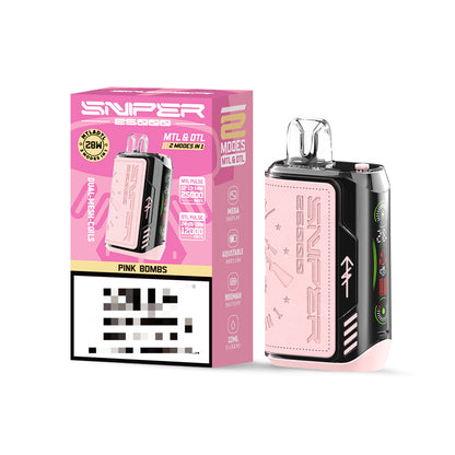 VAPMOD SNIPER 25000 Puffs vapmod uwake 30000 Disposable Vape 8_PINK-BOMBS