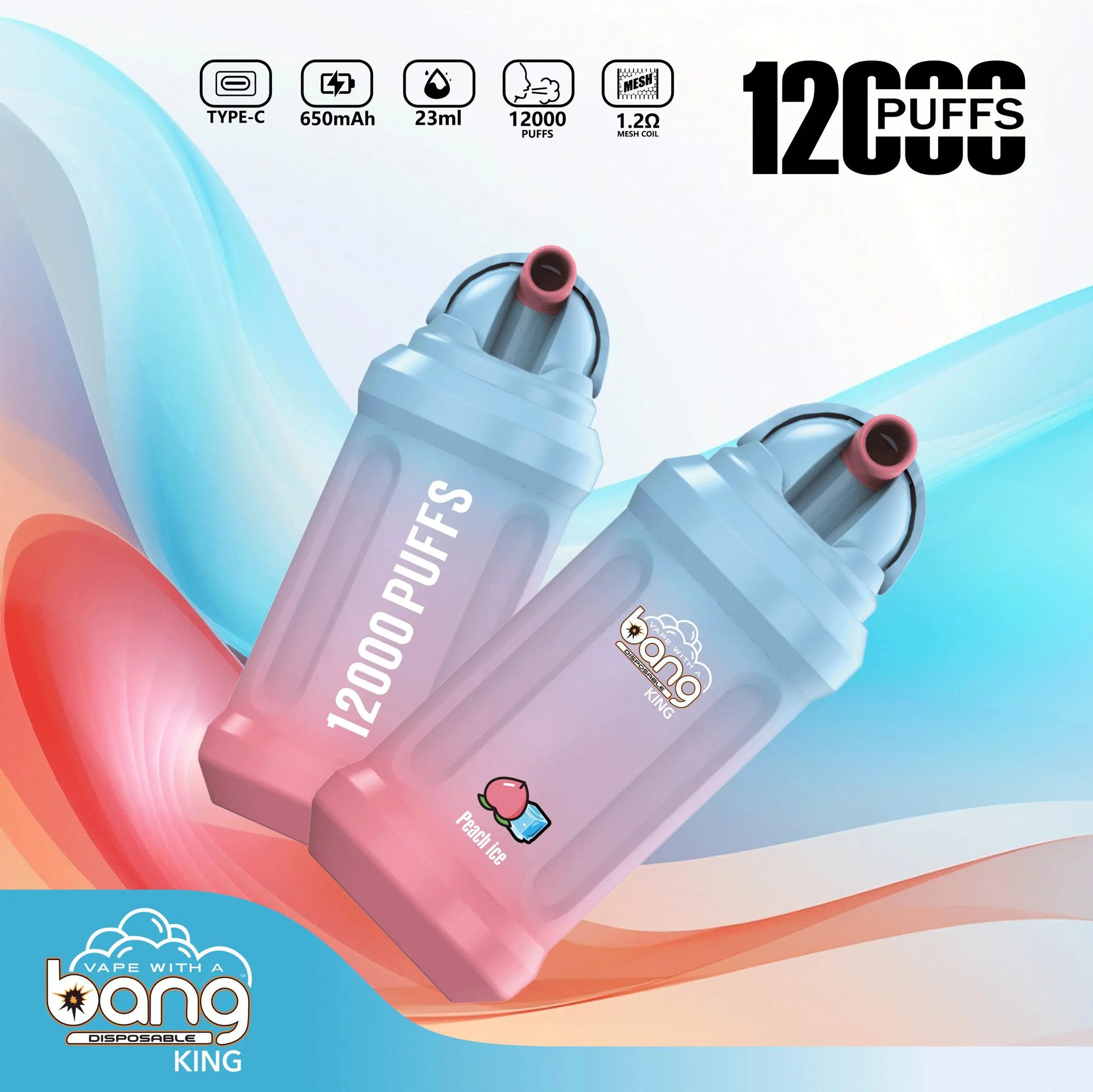 Bang King 12000 Puffs Disposable Vape disposable vape  vape fruit flavor Best fruit-flavored e-cigarettes  BANG-KING-12000-12K-PUFFS-05