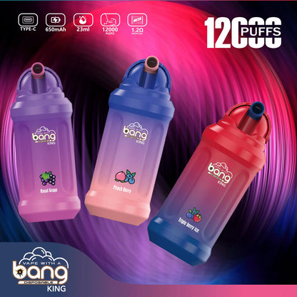 Bang King 12000 Puffs Disposable Vape disposable vape  vape fruit flavor Best fruit-flavored e-cigarettes  BANG-KING-12000-12K-PUFFS-07