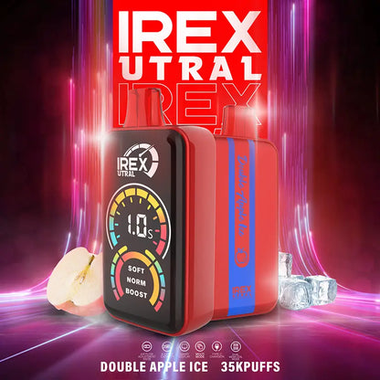 IREX URAL 35k puffs Disposable Vape 🧸 A variety of flavors  Double-Apple-Ice