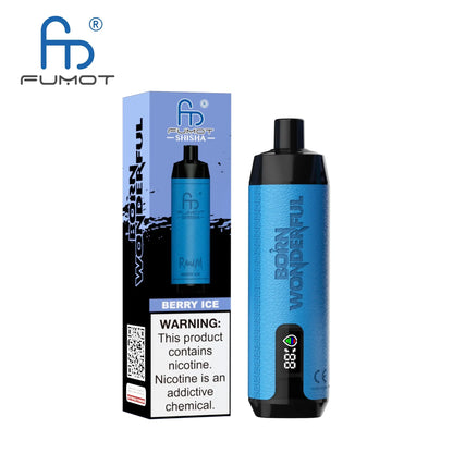 FUMOT RANDM SHISHA 10000 VAPE DEVICE WITH BATTERY AND EJUICE DISPLAY RandM Vape