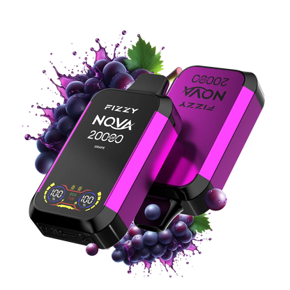 Fizzy Nova 20000 Puffs Disposable Vape 12 flavors  GRAPE_png