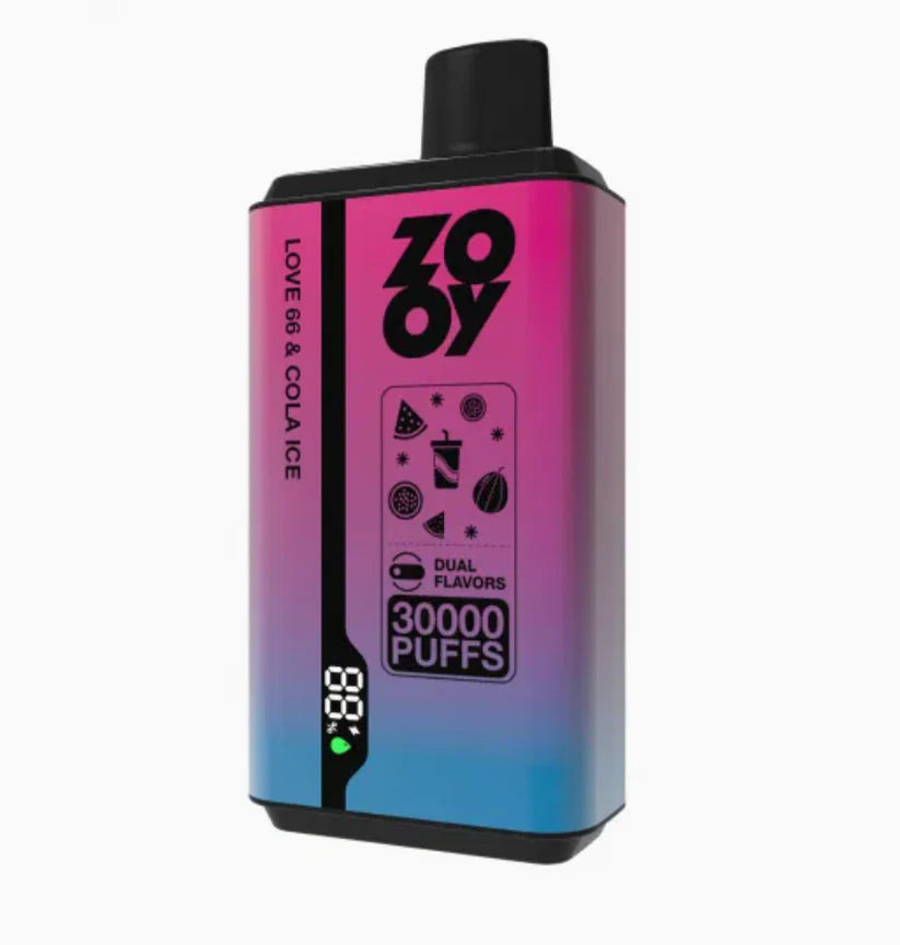 ZOOY VAPE Twins 30000 Puffs 30k vape Disposable Vape shisha   LOVE-66-COLA-ICE