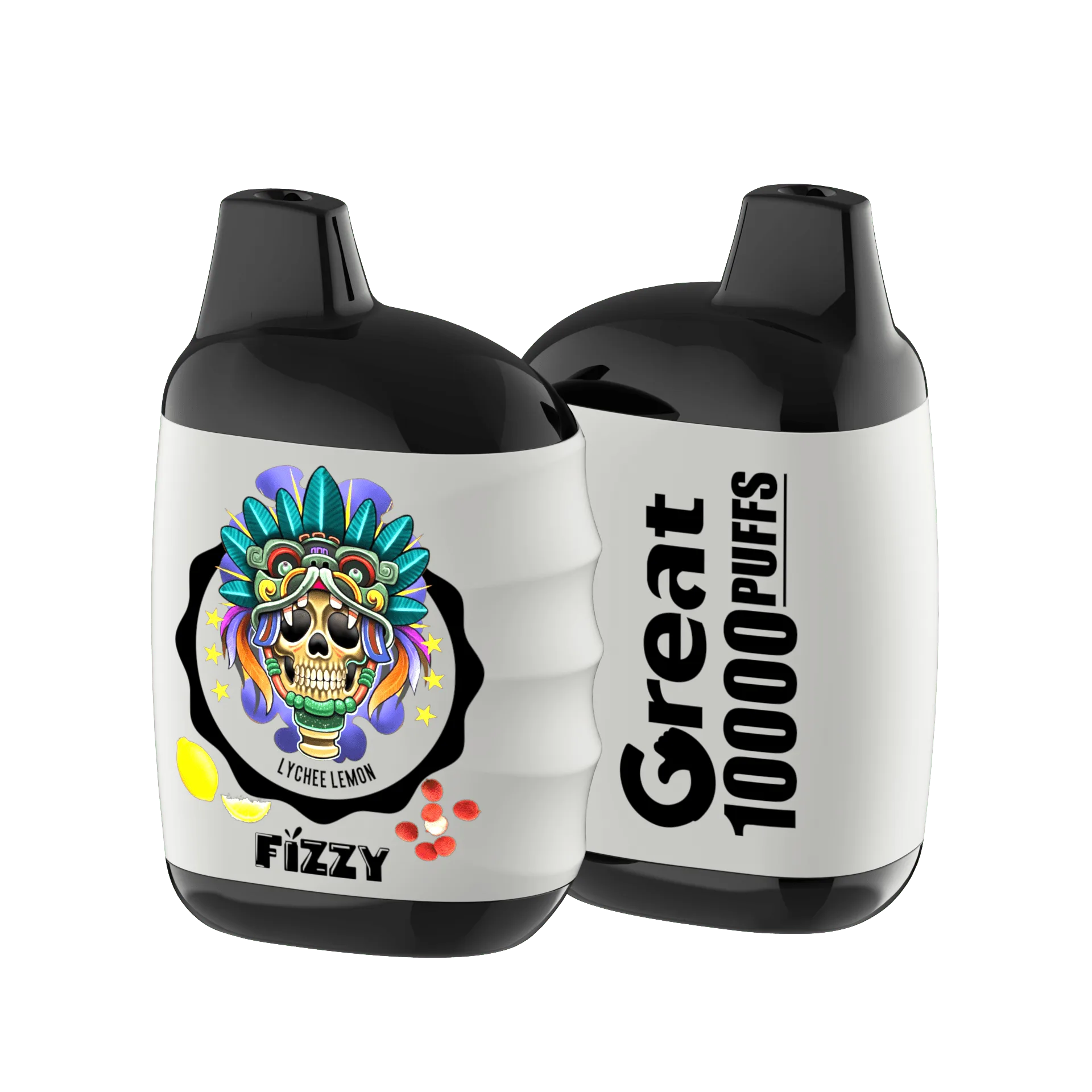 Fizzy GREAT 10000 Puffs Einweg-Vape 10 flavors   LYCHEE-LEMONpng