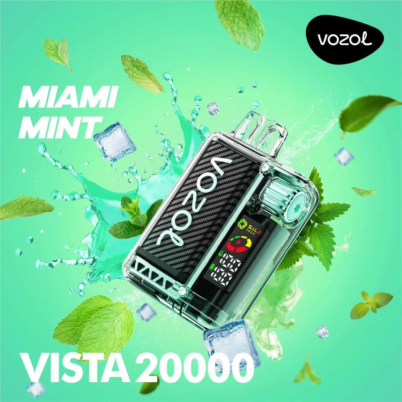 Vozol Vista 20000 2K Puffs Disposable Vape  MIAMI-MINT-vozol-vista-20000