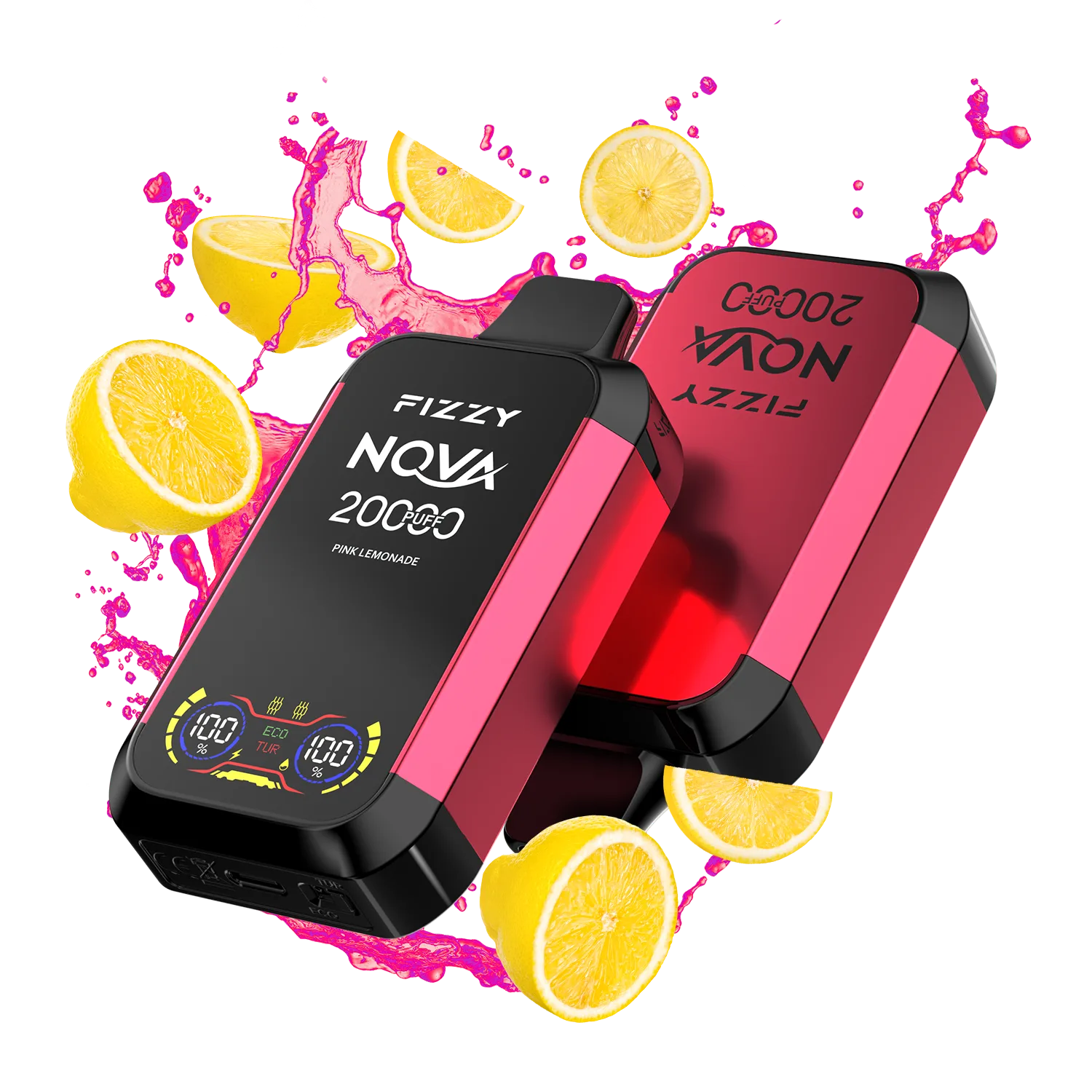 Fizzy Nova 20000 Puffs Disposable Vape 12 flavors PINK-LEMONADE_png