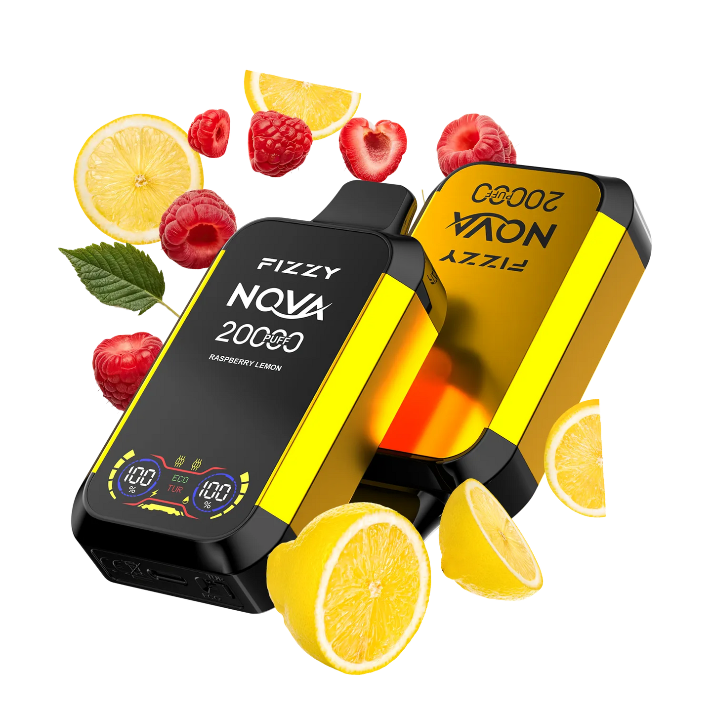 Fizzy Nova 20000 Puffs Disposable Vape 12 flavors RASPBERRY-LEMON_png