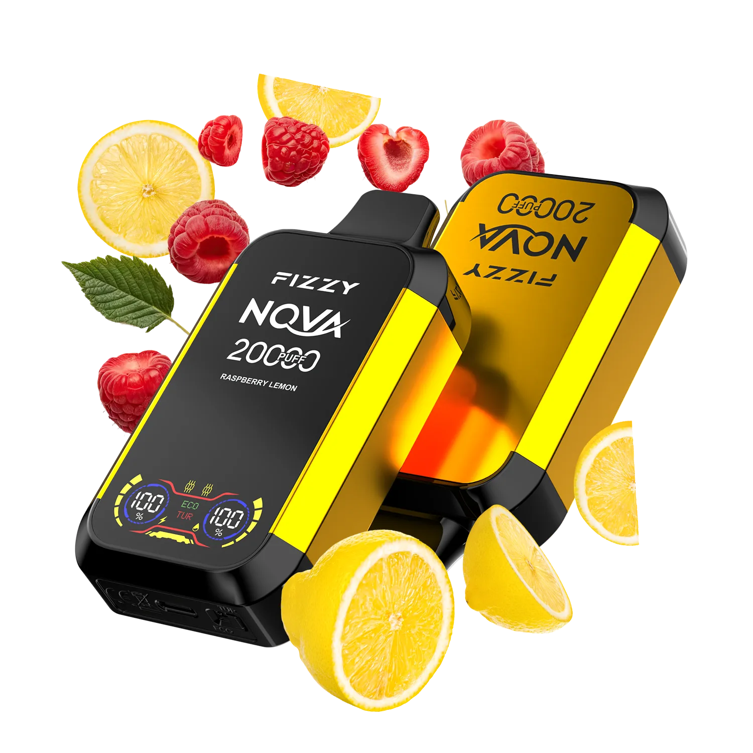 Fizzy Nova 20000 Puffs Disposable Vape 12 flavors RASPBERRY-LEMON_png