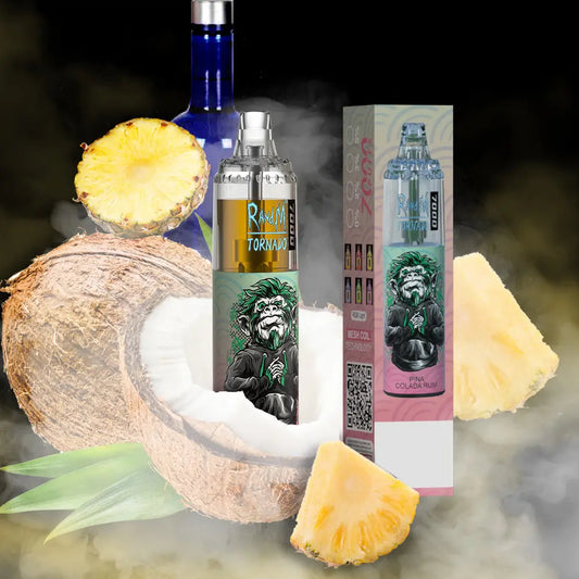 RandM Tornado 7000 Puffs Disposable Vape—PINA COLADA RUM🥥 RandM Tornado Vapes