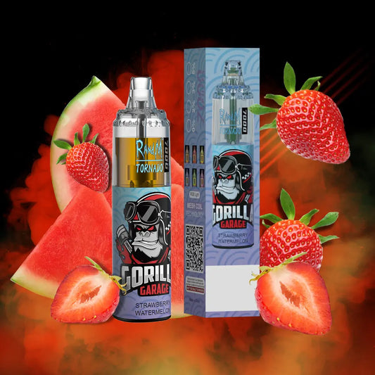 RandM Tornado 7000 Puffs Disposable Vape—STRAWBERRY WATERMELON🍓🍉 RandM Tornado Vapes