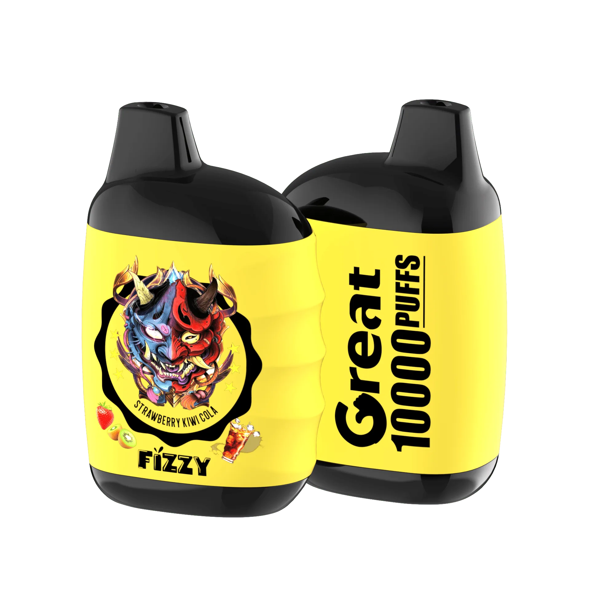 Fizzy GREAT 10000 Puffs Einweg-Vape 10 flavors   STRAWBERRY-KIWI-COLApng