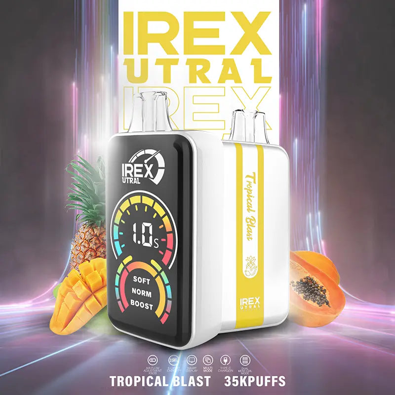 IREX URAL 35k puffs Disposable Vape 🧸 A variety of flavors  Tropical-Blast