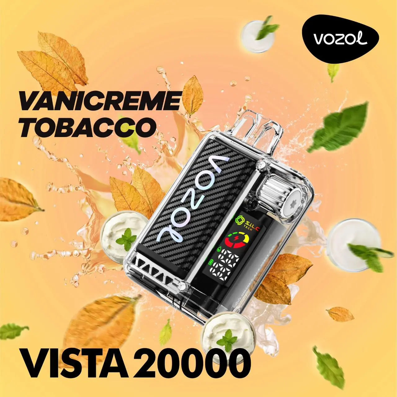 Vozol Vista 20000 2K Puffs Disposable Vape  VANICREME-TOBACCO-vozol-vista-20000