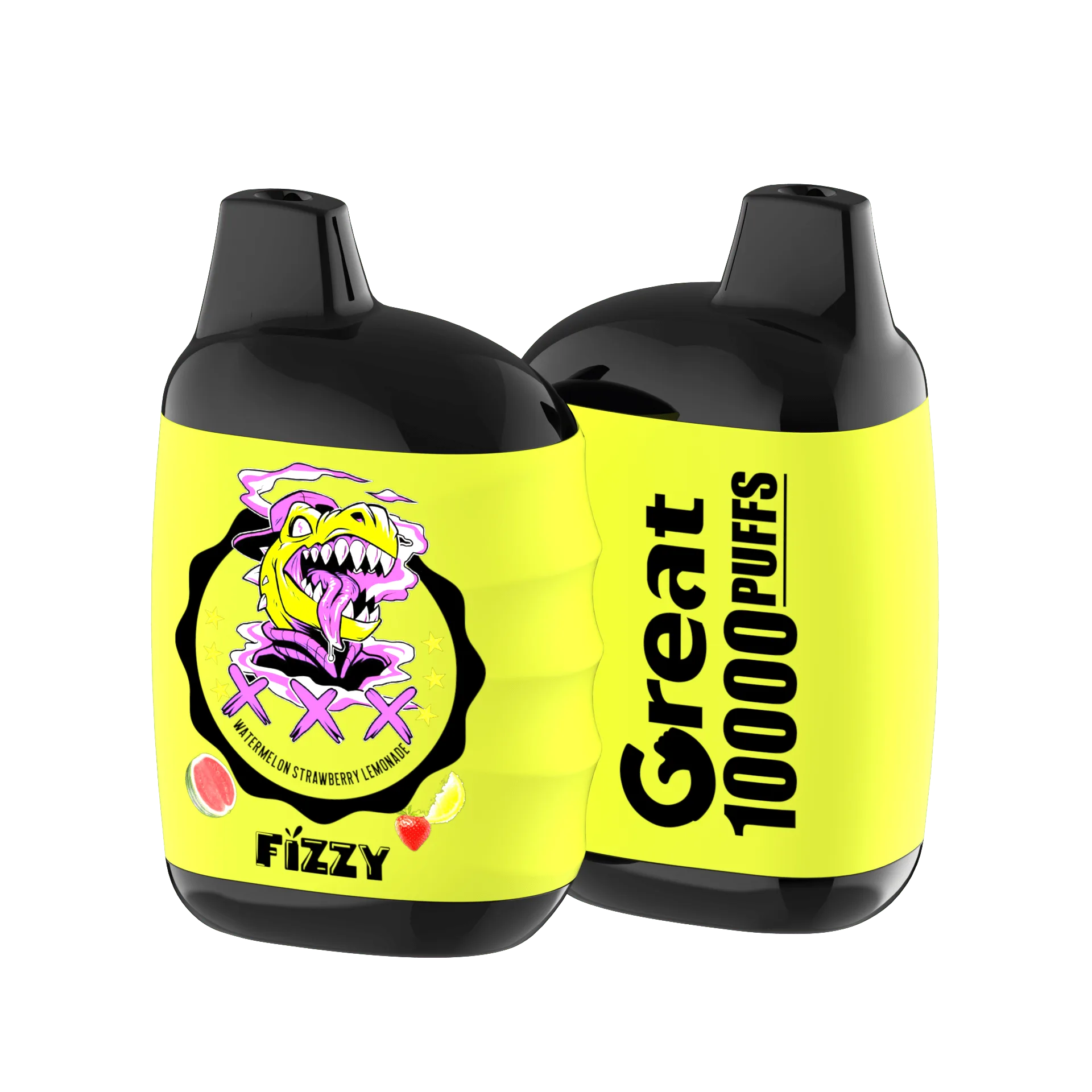 Fizzy GREAT 10000 Puffs Einweg-Vape 10 flavors  WATERMELON-STRAWBERRY-LEMONADEpng