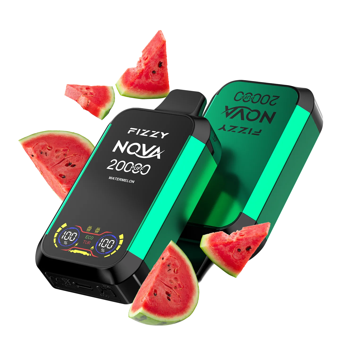 Fizzy Nova 20000 Puffs Disposable Vape 12 flavors  WATERMELON_png