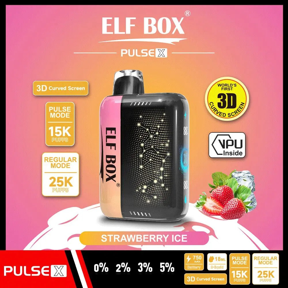 ELF BOX PULSE X 25000 Puffs 25K  Disposable Vape 10 flavors elf-box-pulse-x-25008