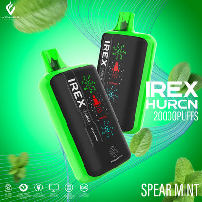 IREX Hurcn Box 20000 puffs Disposable Vape  spear-mint