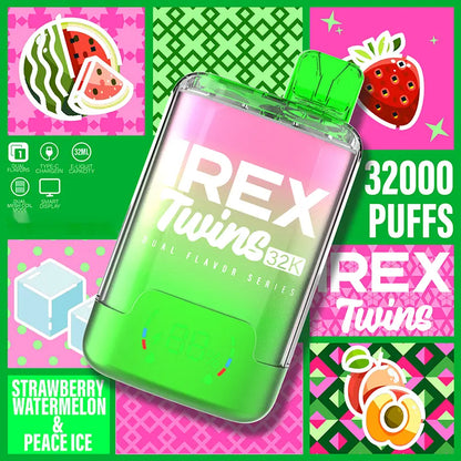 IREX Twins 32k puffs Disposable Vape   strawberry-watermelo